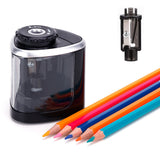 Electric Pencil Sharpener Automatic Fast Sharpener Battery Operated Black