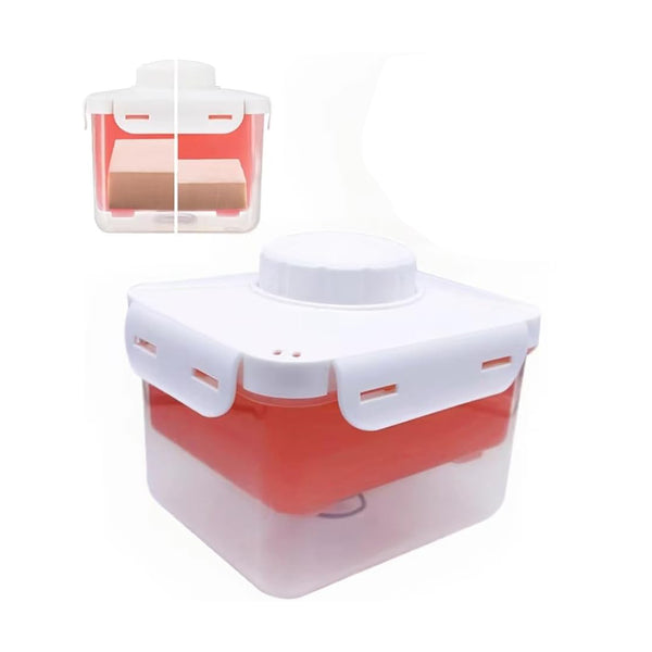 Tofu Press Marinating Dish Tofu Presser Drainer with Drip Tray Removing Water Moisture Red