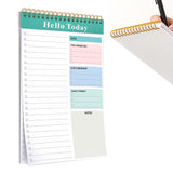 A5 To Do List Notepad  52 Sheets Tear Off Daily Planner Checklist Notebook for Tasks Goal Achievement Green