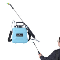 5L Multipurpose Electric Garden Sprayer with Shoulder Strap Rechargeable Farm Garden Sprayer Blue