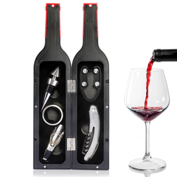 5Pcs Set Wine Opener Accessories Wine Bottle Corkscrew Opener Kit