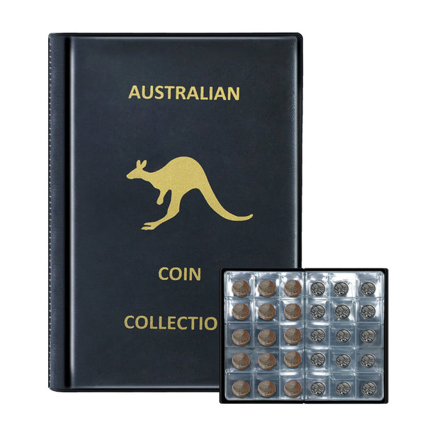 240-Pocket Coin Collection  Album Coin Storage Book Coins Display Case Black