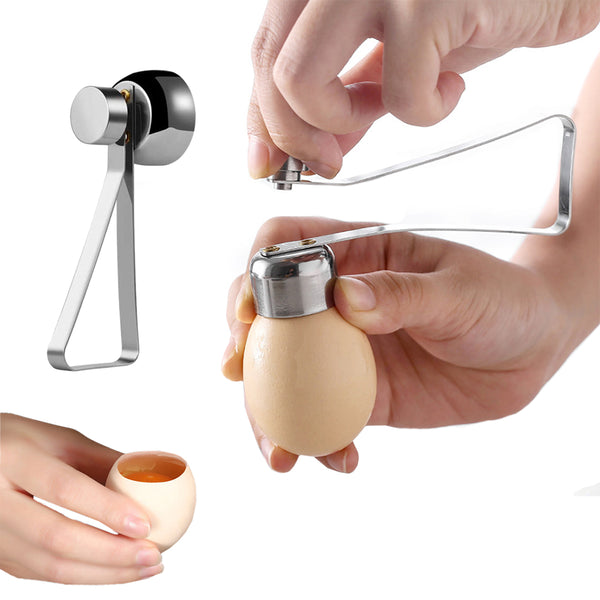 Egg Cracker Topper Stainless Steel Eggshell Remover Tool