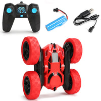 2.4GHz Remote Control Car Toy 4WD Rotating RC Car Toy Red