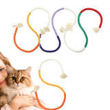 3 Pcs Set Pet Chewing Toys Bite-Resistant Rope Toys for Cat Kitten