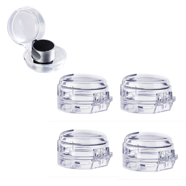 4Pcs Set Child Proof Clear View Stove Knob Covers