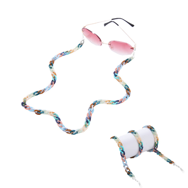 Acrylic Eyeglass Chain Sunglasses Strap Reading Glasses Neck Cord Silver