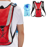 Hydration Pack Water Rucksack Backpack with 2L Hydration Bladder for Cycling Hiking Camping Travel Red