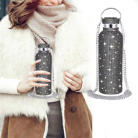 500ML Studded Bling Insulated Bottle Glitter Water Bottle Thermal Kettle