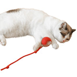 Interactive Cat Toy Ball Fast Rolling Chirping Motion Activate Cat Toy Red