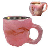 Mineral-Simulated Coffee Mug Home Office Coffee Cup Pink