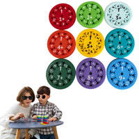 9Pcs Math Fact Fidget Spinners Math Counting Toy Early Educational Toys for Kids Style 1