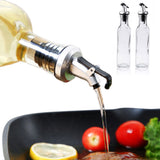 2 Pack 250ml Oil Dispenser Vinegar Pourer Glass Bottle Kitchen Cooking Tools