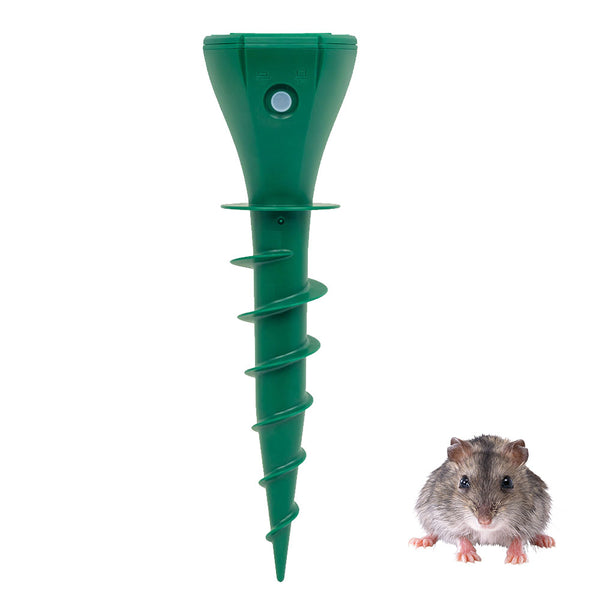 Solar Powered Ultrasonic Mole Repellent OutdoorVole Repellent for Lawn Garden Yard