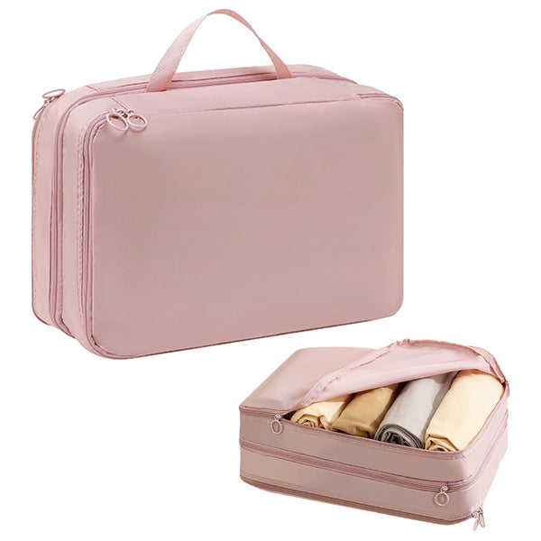 Compression Packing Cubes for Suitcases Luggage Storage Bag Travel  Essentials Pink