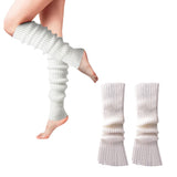 Pair of Y2K Leg Warmers for Women Dance Disco Party Legging Socks White