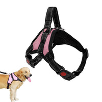 Adjustable Dog Harness No Pull Padded Vest for Small Medium Large Dogs Pink