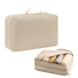 Compression Packing Cubes for Suitcases Luggage Storage Bag Travel  Essentials Beige