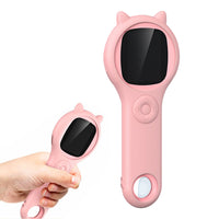 Kids Mini Pocket Microscope Handheld Educational Science Microscope Toys for Christmas Birthday Pink