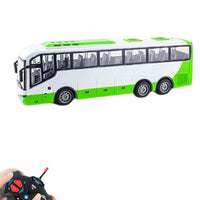 Remote Control Bus All Directions Driving RC School Bus Electronic Vehicle Toy With LED Lights White