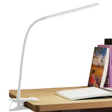 Adjustable Clip On Desk Lamp Book Light Reading Light with 3 Colors 10 Brightness White