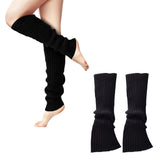 Pair of Y2K Leg Warmers for Women Dance Disco Party Legging Socks Black