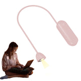 3-in-1 Book Light Foldable Reading Light Flexible Neck Reading Lamp Pink