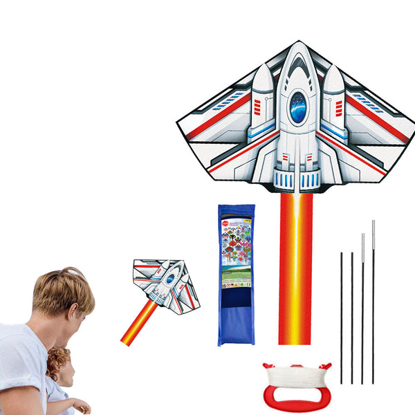 Large Kite with Tail Easy to Assemble Beach Kite for Family Activities Outdoor Games Style 2