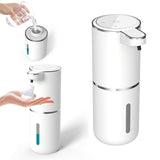 380ML Automatic Soap Dispenser Touchless Adjustable Soap Dispenser Rechargeable White