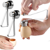 2Pcs Egg Cracker Topper Stainless Steel Eggshell Remover Tools