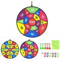 72cm Large Dart Board for Kids Double-Sided Dart Board with Sticky Balls and Darts Fun Party Play Game Toys Style 2