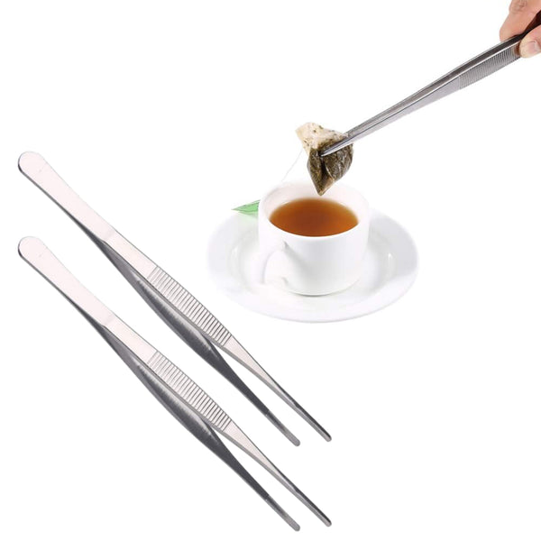 30cm Kitchen Tweezer Tong Stainless Steel BBQ Food Tong