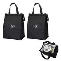 2Pcs Portable Insulated Lunch Bag Thermal Cooler Food Carry Tote Picnic Case Storage Bag