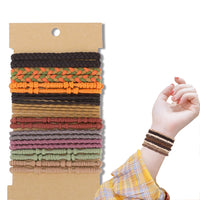 20Pcs Set Boho Hair Ties Multi-color Bracelets Hair Ties Hair Styling Accessory Style 2