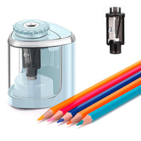 Electric Pencil Sharpener Automatic Fast Sharpener Battery Operated Blue