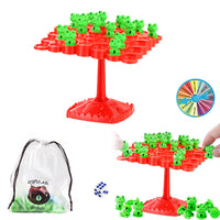 Two-Player Frog Balance Game Toy Set Parent-Child Interactive Family Tabletop Puzzle Game Red