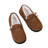 Winter Warm Sherpa Moccasin Slippers Comfy Ladies Women Casual Shoes Brown