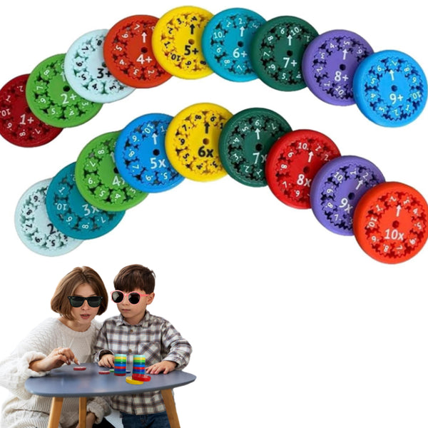 18Pcs Math Fact Fidget Spinners Math Counting Toy Early Educational Toys for Kids