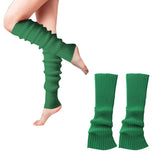 Pair of Y2K Leg Warmers for Women Dance Disco Party Legging Socks Green