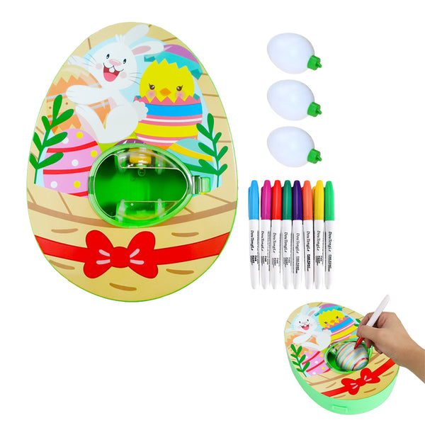 Easter Egg Decorator Kit Egg Decorating Spinner for Kids Easter Egg Painting Style 4