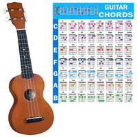 Guitar Chord Poster Educational Reference Guide for Beginners Style 2