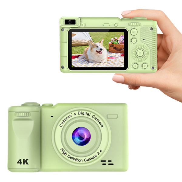 8X HD Digital Camera Autofocus 4K Camera with Memory Card Green