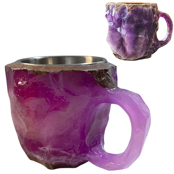 Mineral-Simulated Coffee Mug Home Office Coffee Cup Purple