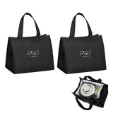 2Pcs Portable Insulated Lunch Bag Thermal Cooler Food Carry Tote Picnic Case Storage Bag