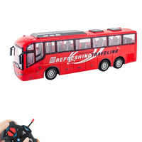 Remote Control Bus All Directions Driving RC School Bus Electronic Vehicle Toy With LED Lights Red