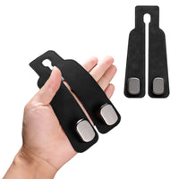 2Pcs Set Car Seat Hooks Double Hanging Hooks for Car Back Seat Headrest Hooks Black