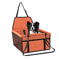 Cat Dog Pet Car Booster Seat Auto Carrier Travel Safety Protector Basket Orange