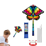 Large Kite with Tail Easy to Assemble Beach Kite for Family Activities Outdoor Games Style 3