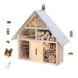 Wooden Insect Bee Butterfly House Outdoor Hanging  Insect Hotel Garden Natural Shelter