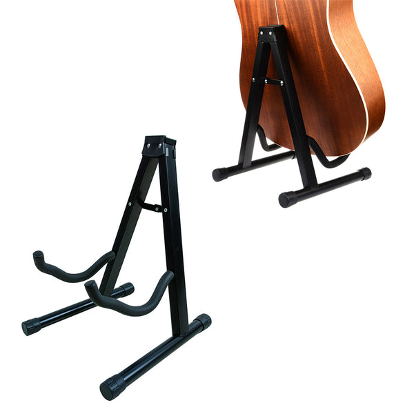 Folding Guitar Stand Tripod Electric Bass Floor Holder Rack